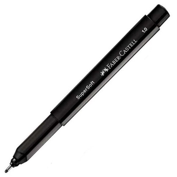 Caneta Supersoft Pen Preto 1.0mm Faber Castell - Image 2