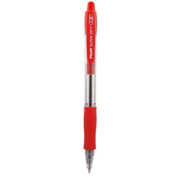 Caneta Esferográfica Super Grip 1.6mm Vermelho Retrátil Pilot - Image 3