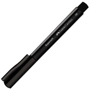 Caneta Supersoft Pen Preto 1.0mm Faber Castell