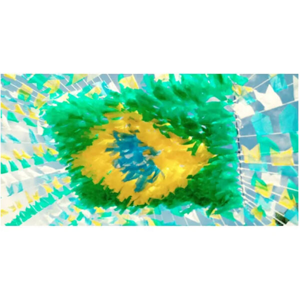 Bandeirão de Plástico Copa do Mundo 10 Metros Real Seda - Image 2