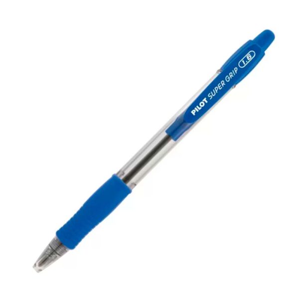 Caneta Esferográfica Super Grip 1.6mm Azul Retrátil Pilot