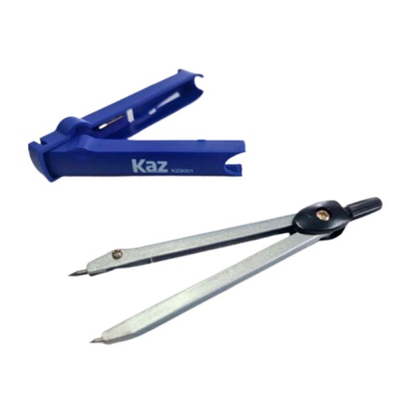 Compasso Sem Tira Linha Metal Com Grafite KZ9001 Kaz