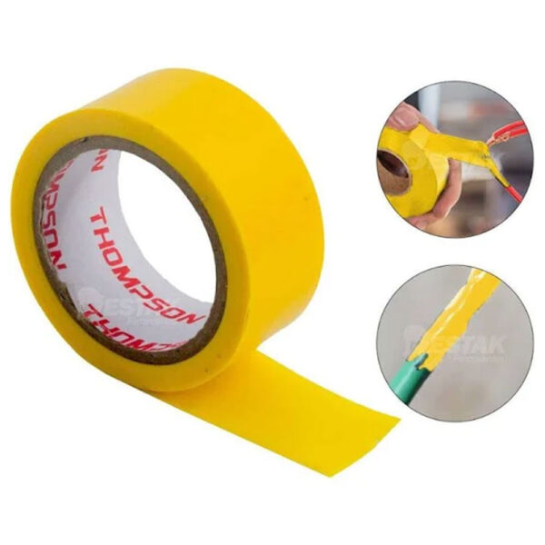 Fita Isolante 19mmx10m Amarela Anti-chama Thompson - Image 2