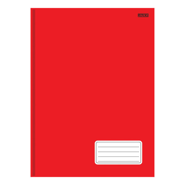 Caderno Brochurão 1/1 Kbom Vermelho Capa Dura 48 Folhas São Domingos