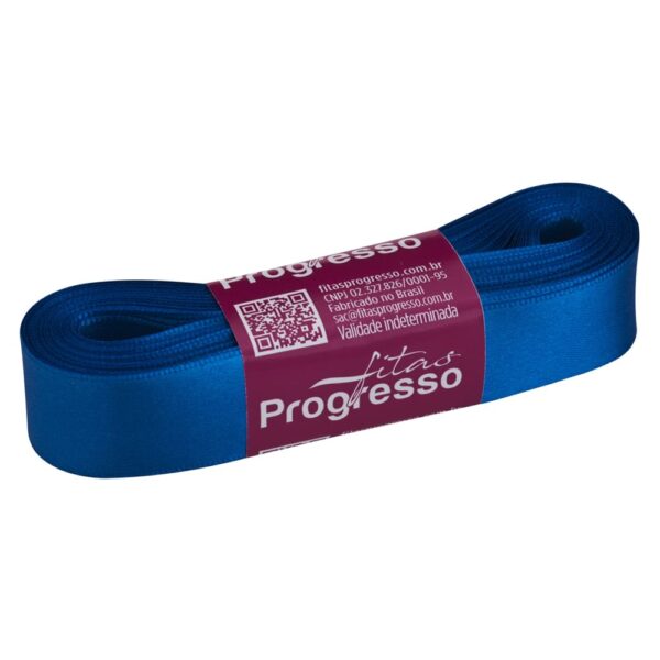Fita De Cetim 22mmx10m Azul Royal Cor 214 Fitas Progresso