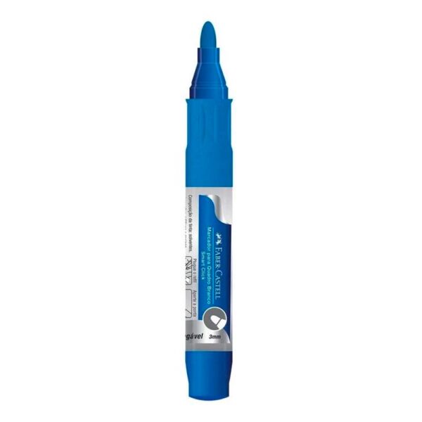 Marcador Quadro Branco Azul Smart Click Recarregável Faber Castell - Image 2