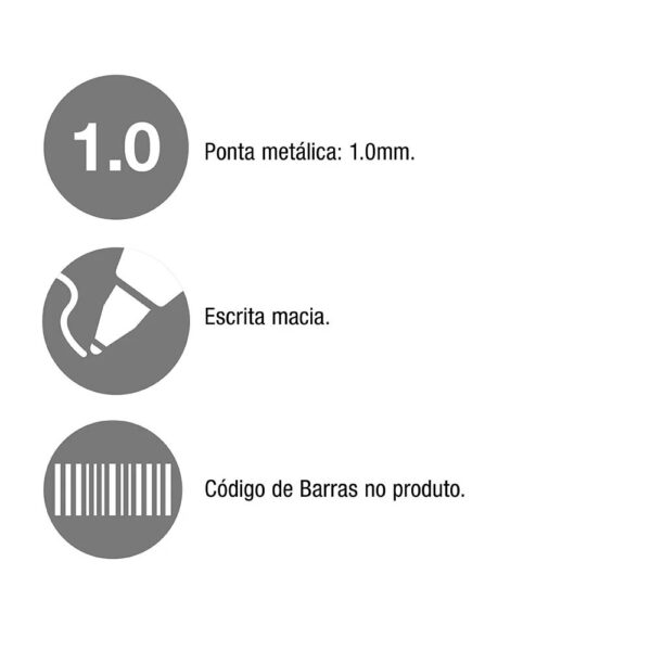Caneta Esferográfica Xtreme 1.0 Azul Retrátil Faber Castell - Image 3