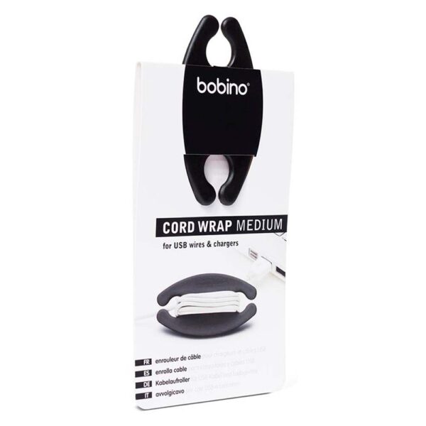 Organizador de Cabos Preto Bobino