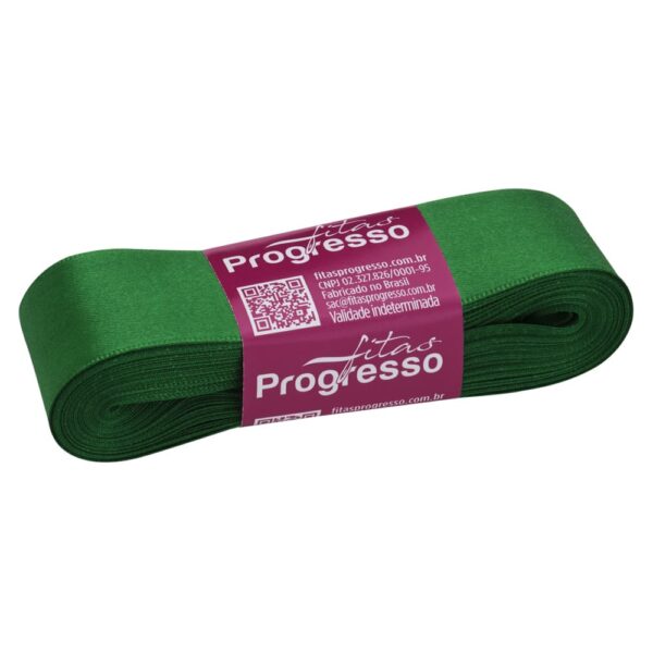 Fita De Cetim 30mmx10m Verde Bandeira Cor 217 Fitas Progresso - Image 2