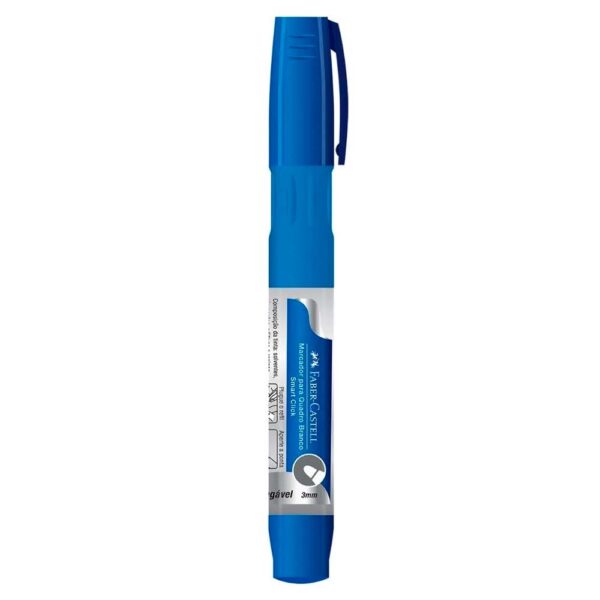 Marcador Quadro Branco Azul Smart Click Recarregável Faber Castell