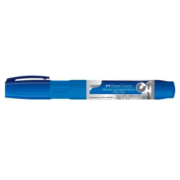 Marcador Quadro Branco Azul Smart Click Recarregável Faber Castell - Image 3