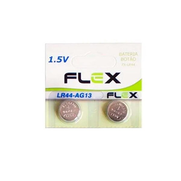 Bateria Alcalina LR44 1,5v C/2 Unidades Flex
