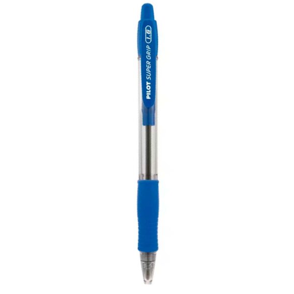 Caneta Esferográfica Super Grip 1.6mm Azul Retrátil Pilot - Image 2