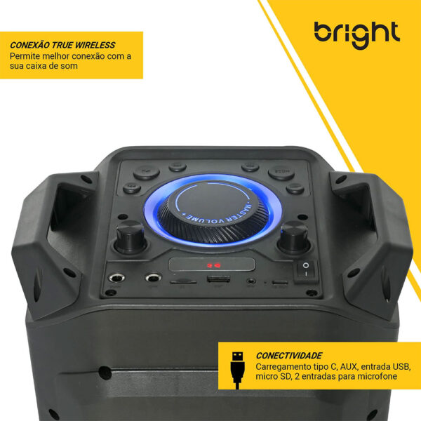 Caixa de Som Amplificada 200w Bluetooth Supernova C12 Bright - Image 5