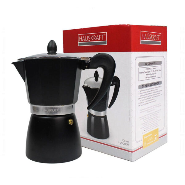 Cafeteira Italiana 3 Xicaras Express Preto Hauskraft - Image 5