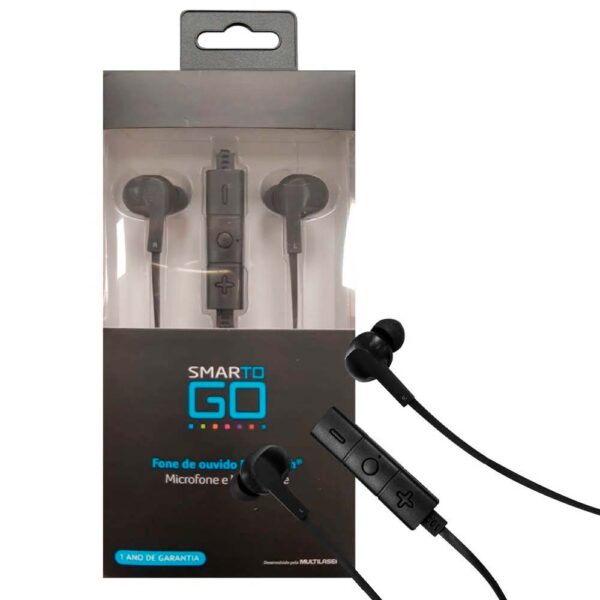 Fone De Ouvido Bluetooth Smartogo PH256 Preto Multilaser - Image 2