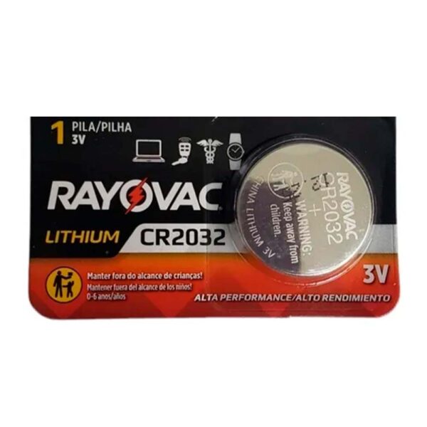 Bateria de Lithium CR2032 3v Rayovac