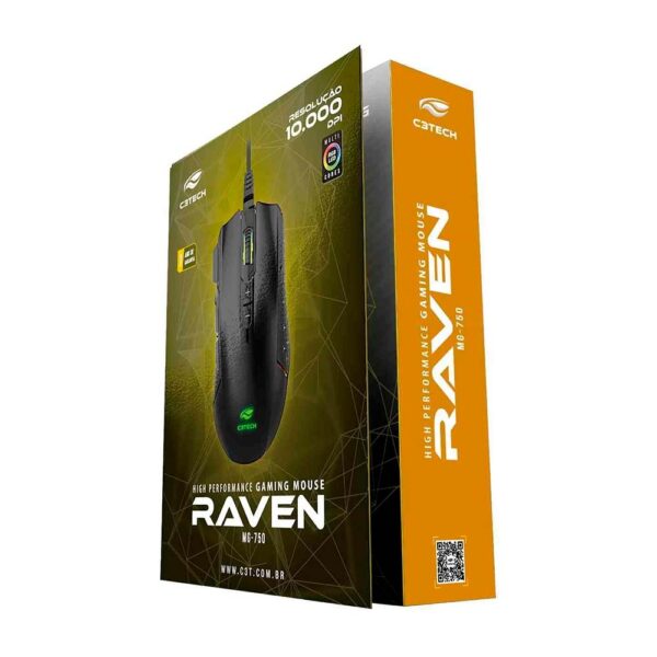 Mouse Gamer Raven Mg-750bk 10000 DPI C3tech