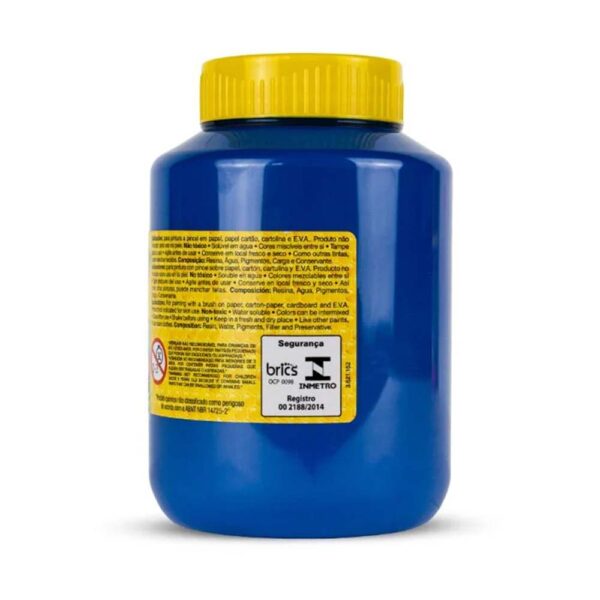 Tinta Guache 500ml Azul Turquesa 501 Acrilex - Image 2