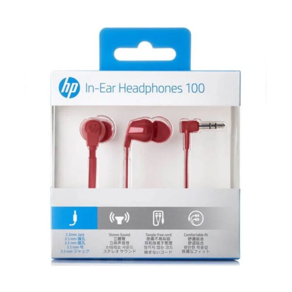 Fone De Ouvido HP Vermelho Intra auricular H100 Stereo P2 - Image 5