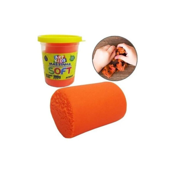 Massa de Modelar Soft 500g Vermelho Acrilex - Image 2