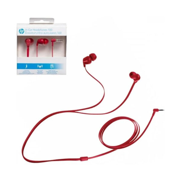 Fone De Ouvido HP Vermelho Intra auricular H100 Stereo P2 - Image 3