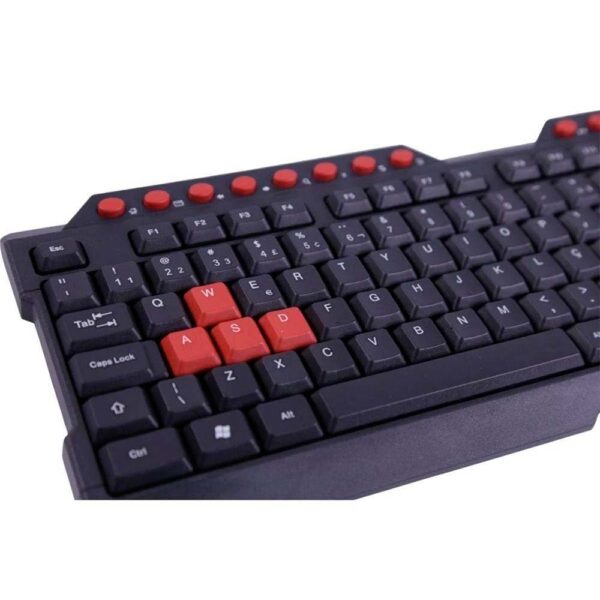 Teclado Gamer Usb Action Tc200 Preto/Vermelho Oex - Image 4