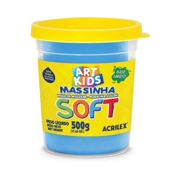 Massa de Modelar Soft 500g Azul Acrilex