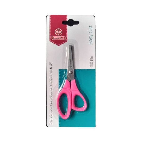 Tesoura Escolar Cores Sortidas 1 Unidade Sem Ponta 11,4cm Mundial - Image 7