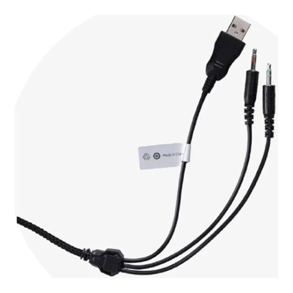 Headset Gamer H120 Preto P2 Usb Com Led Hp - Image 4