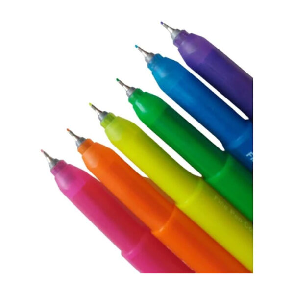 Caneta Fine Pen Colors 6 Cores Neon Faber Castell - Image 4