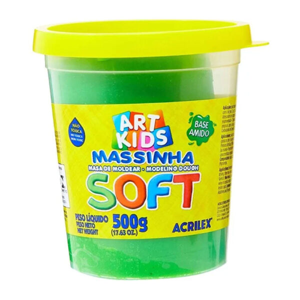Massa de Modelar Soft 500g Verde Acrilex