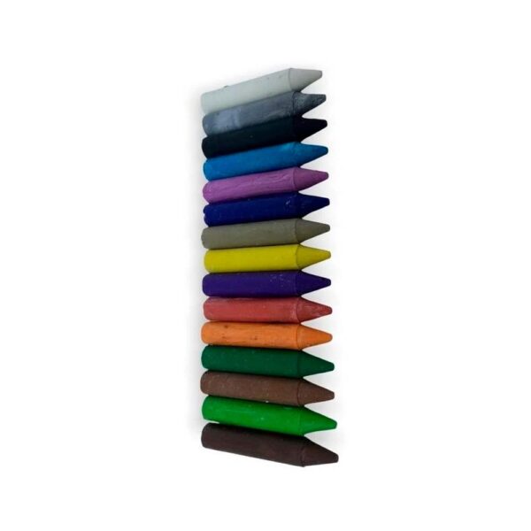 Giz De Cera Curto 15 Cores Kaz - Image 2
