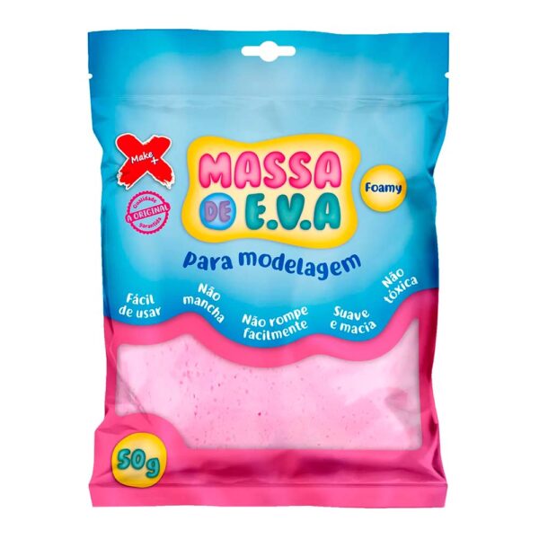 Massa de Eva Rosa Bebe 50g Make +