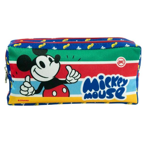 Estojo Duplo Escolar Infantil Em Tecido Mickey Dac - Image 2