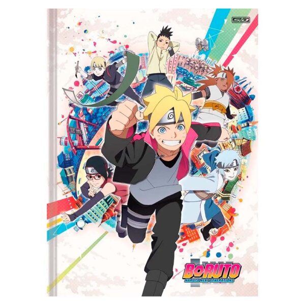 Caderno Boruto Brochurão Capa Dura Costurado 1/1 80 folhas