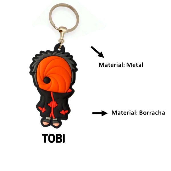 Chaveiro De Borracha Tobi Temático Divertido - Image 2