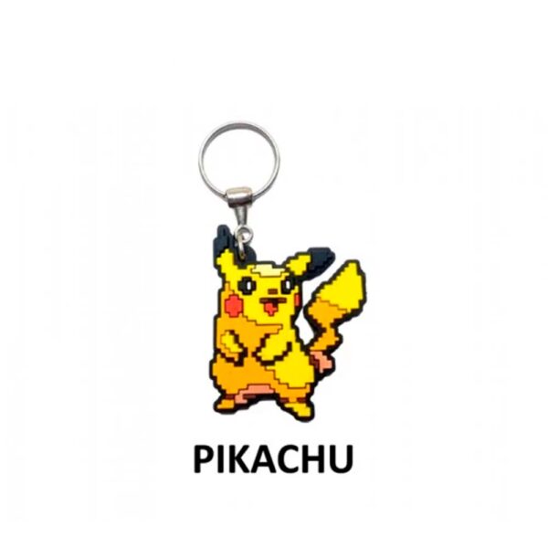 Chaveiro De Borracha Pikachu Temático Divertido