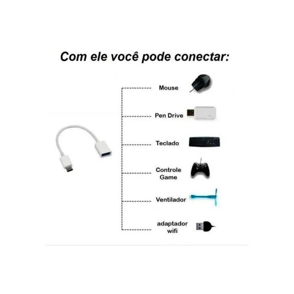 Cabo OTG Micro USB V8 Inova - Image 6