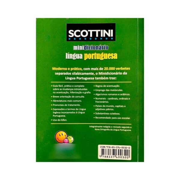 Mini Dicionário Escolar Língua Portuguesa Scottini - Image 2