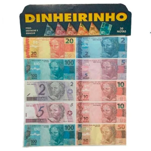Dinheiro De Brinquedo Dinheirinho 50 Notas