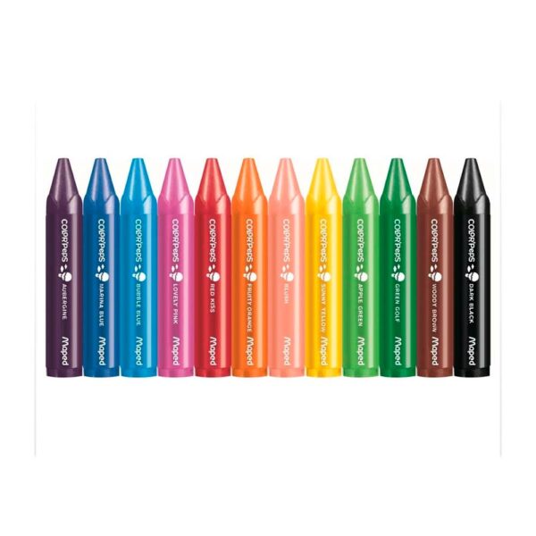 Giz De Cera 12 Cores Jumbo Color Peps Maped - Image 2