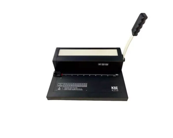 Máquina para Encadernação Manual Preta P/10Fls KZ59 Kaz