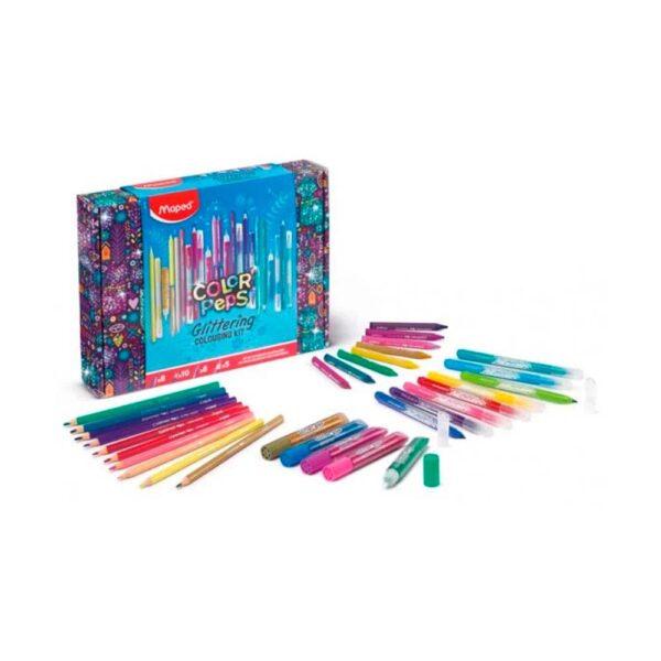 Super Kit De Pintura Color Peps Glittering 31 Peças Maped - Image 4