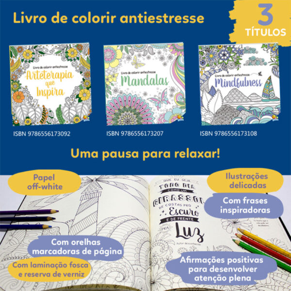 Livro de Colorir Antiestresse: Mandalas para Acalmar TodoLivro - Image 4