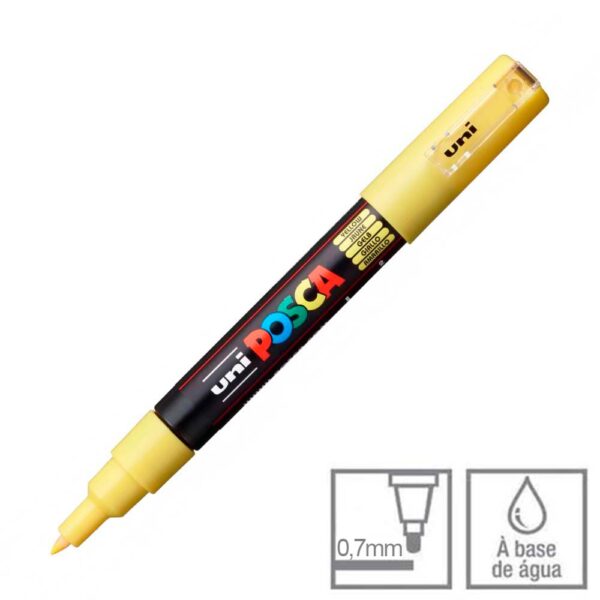 Caneta Posca Amarelo PC-1M Ponta Cônica 0.7mm Uni-ball - Image 4