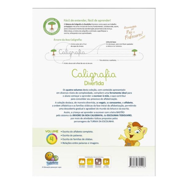Livro Caligrafia Divertida III: Vol.4 (Escolinha Todolivro) - Image 2