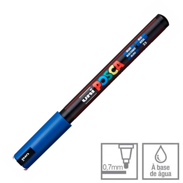 Caneta Posca Azul PC-1MR Ponta Agulha 0.7mm Uni-ball - Image 5