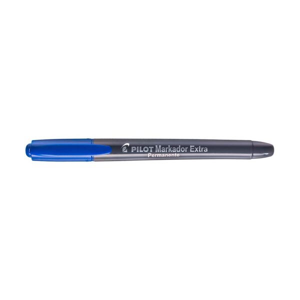 Caneta Permanente Markador Extra Ponta 4.0 Redonda Azul Pilot - Image 3