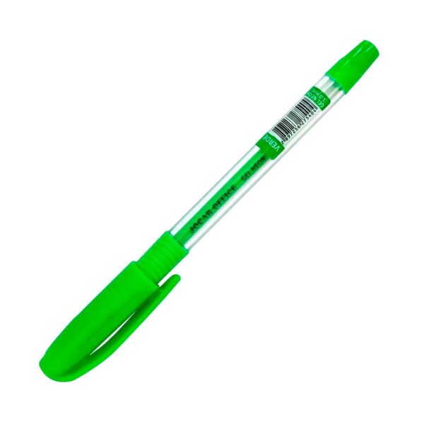 Caneta Esferográfica Gel Neon Verde 1.0mm Jocar Office